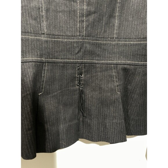 Ann Taylor Loft Women Size 2 Blazer Jacket Black Three Button Fully Lined Cotton - Picture 7 of 7